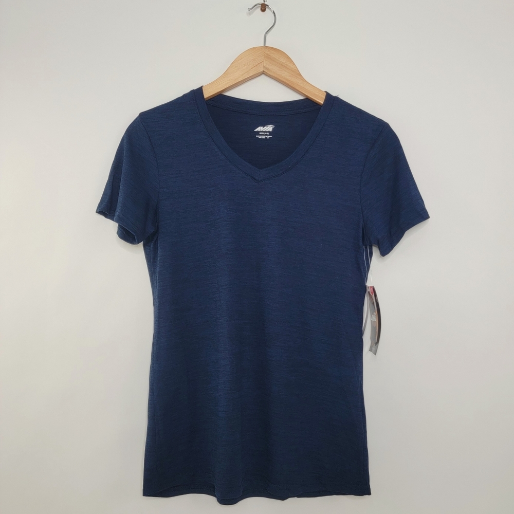 *3/$25 NWT Avia Transition V-Neck Short Sleeve T-Shirt Navy Small
